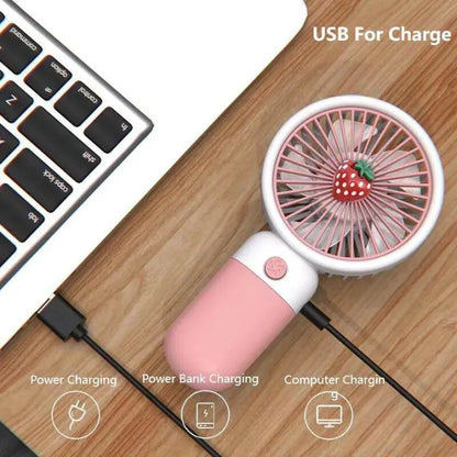 Portable Mini Fan – Rechargeable USB Handheld & Desk Fan